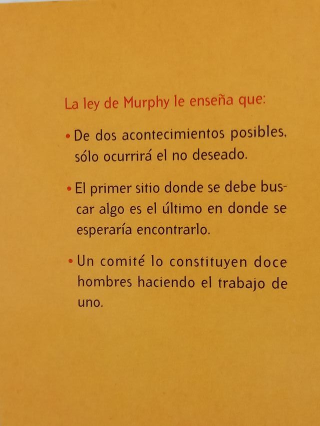 SOLAS. Carmen Alborch. LA LEY DE MURFHY.