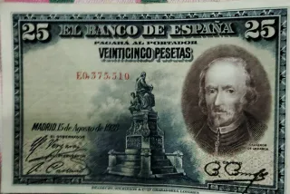 Billete 25 Pesetas Banco de España 1928