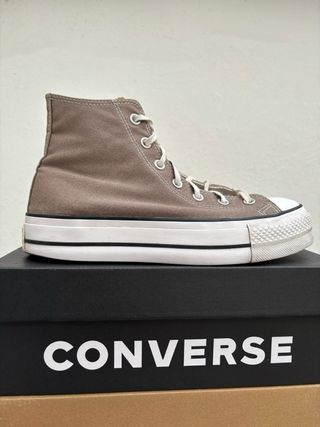 Converse Marrones Plataforma