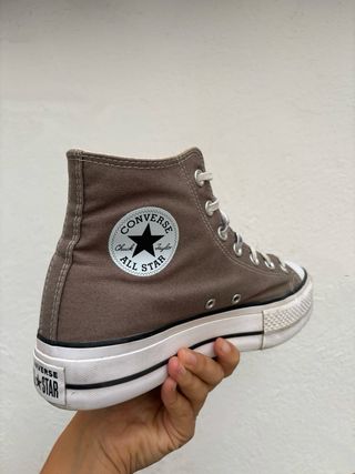 Converse Marrones Plataforma