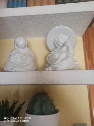 Figuras Mexicanas Cerámica Blancas