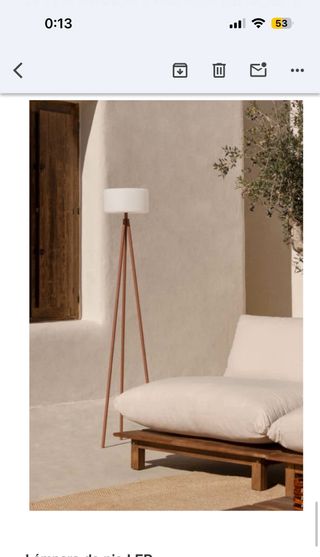 Lámpara de pie LED inalámbrica exterior
