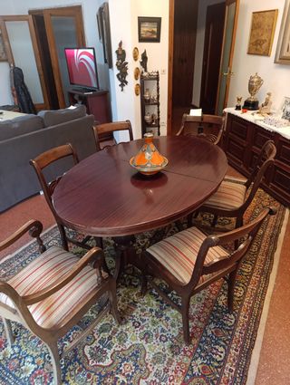 Comedor madera noble