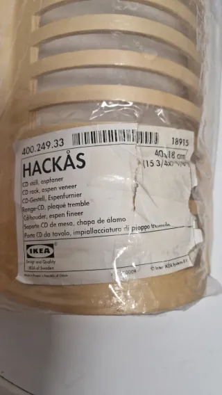 Organizador de CDs de madera