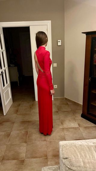 Vestido de Fiesta Elisabetta Franchi Rojo