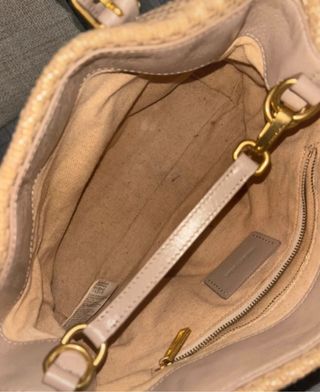 Bolso Bimba y Lola Piel Beige y Dorado