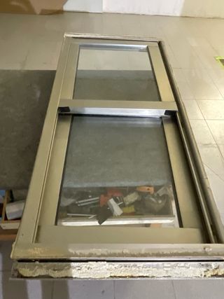 Ventana corredera aluminio y cristal