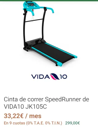 Cinta de correr Speedrunner Vida 10