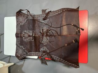 Zahón Artesanal Piel Marrón Oscuro