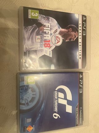 FIFA 18 y Gran Turismo 6 PS3