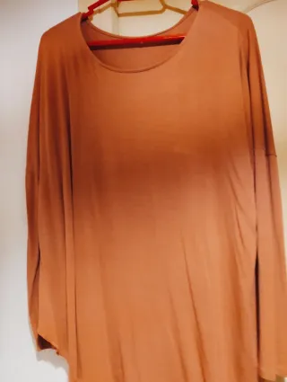 Camiseta manga larga naranja talla 44-52