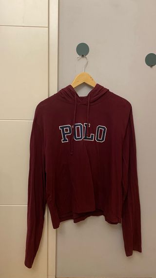 Sudadera Polo Ralph Lauren Roja Violeta Ligera