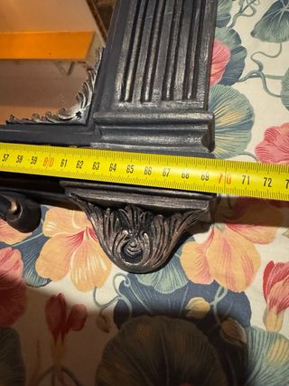 Espejo Rococó Negro y Dorado