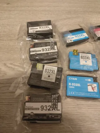 Cartuchos HP 932XL y 933XL