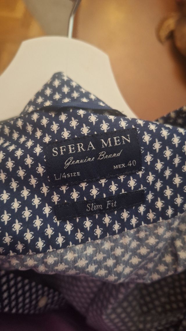 Camisa de caballero estampada