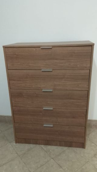 Cómoda/Cajonera de madera color café
