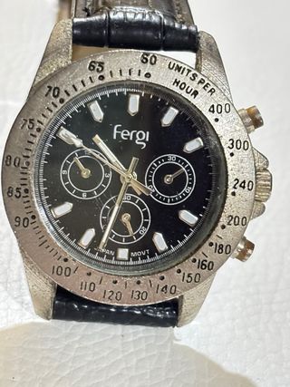 Orologio Fergi Cronografo Vintage Pelle Anni 90