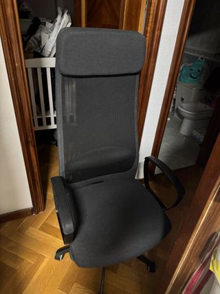 Silla de oficina Ikea negra