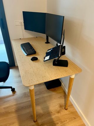 Mesa Escritorio Bambú IKEA ANFALLARE/HILVER