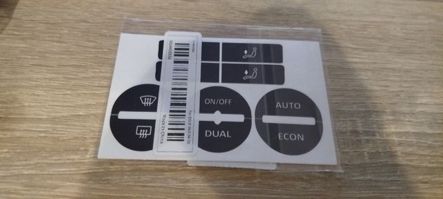 Pegatinas Climatizador VW Golf MK5 04-08