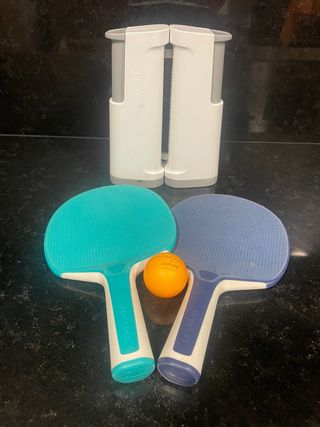 Set ping-pong: red, 2 palas y pelota