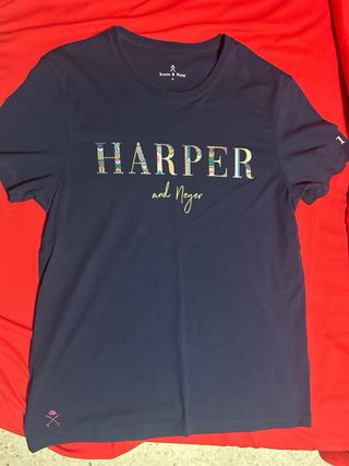 Camiseta Harper & Neyer Azul Marino Talla XL