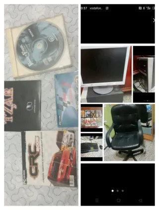 Lote Informática: PC, Monitor, teclado, Silla 