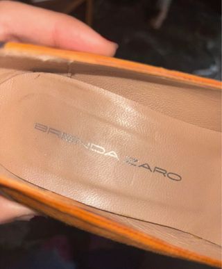 Tacones Brenda Zaro Marrón y Naranja