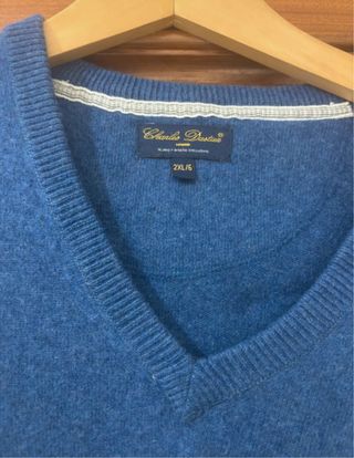Jersey Charles Dastier Azul Talla XXL