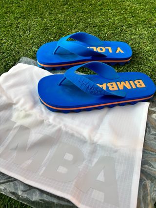 Chanclas Bimba y Lola Talla 39 Azul Naranja
