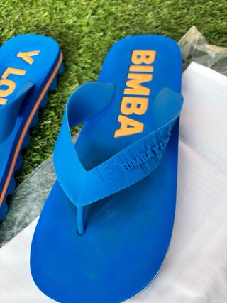 Chanclas Bimba y Lola Talla 39 Azul Naranja