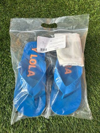 Chanclas Bimba y Lola Talla 39 Azul Naranja