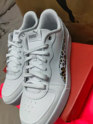 Zapatillas Puma Piel Leopardo Plataforma Nuevas