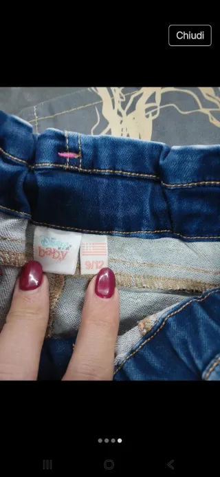 Jeans Disney Baby 9/12 mesi