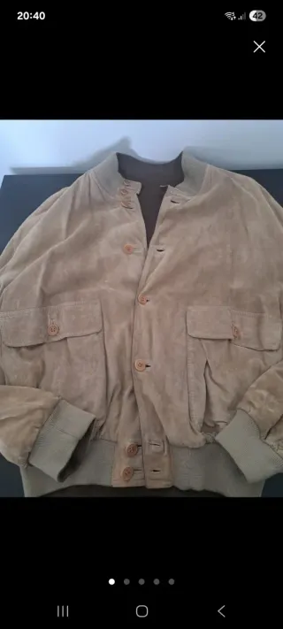 Cazadora Sport de Ante Beige
