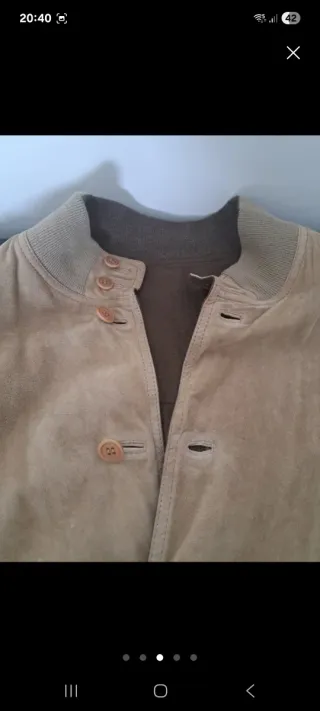 Cazadora Sport de Ante Beige