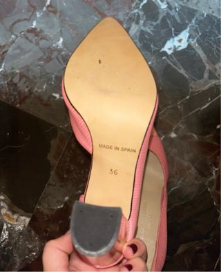 Tacones Pepe Navarro rosas y beige