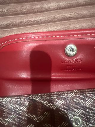 Bolso Goyard Rojo y Beige