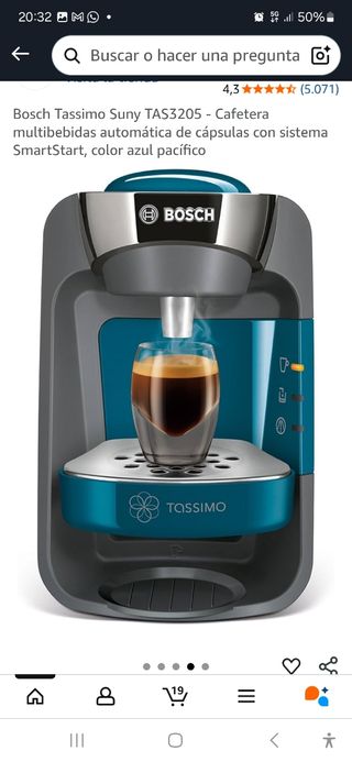 Cafetera Bosch Tassimo Suny TAS3205