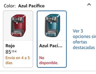 Cafetera Bosch Tassimo Suny TAS3205