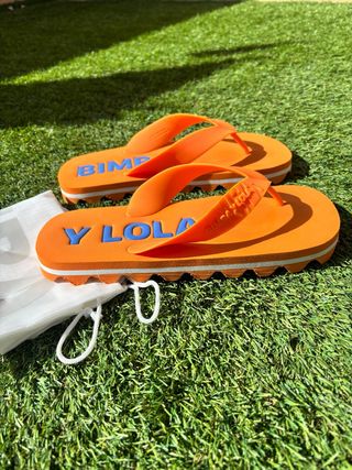 Bimba y Lola Sandalias Naranja Talla 39