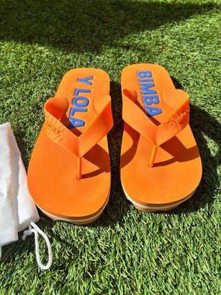 Bimba y Lola Sandalias Naranja Talla 39