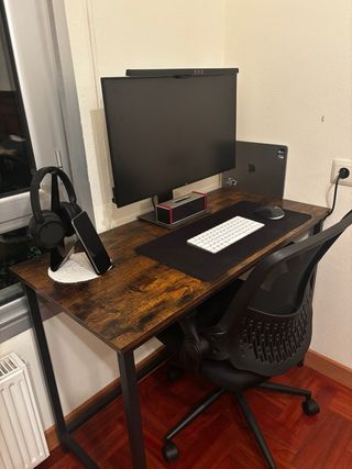 Escritorio madera y metal