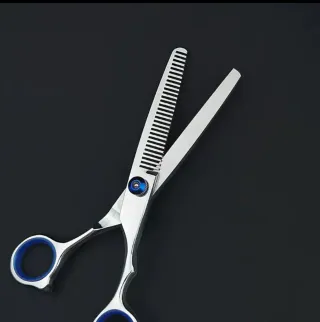 Tijeras de peluquería/barbería plateadas