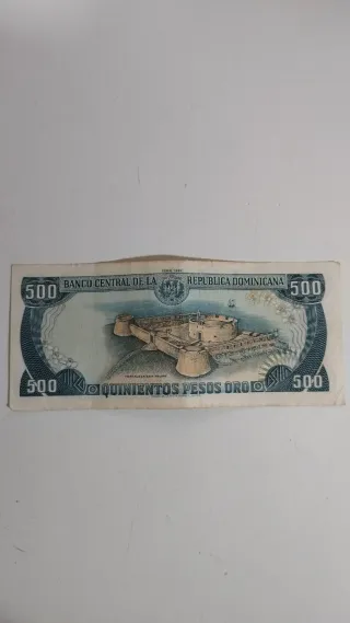 Billete 500 Pesos Oro República Dominicana