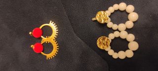 Lotto di 4 paia di orecchini