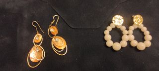 Lotto di 4 paia di orecchini