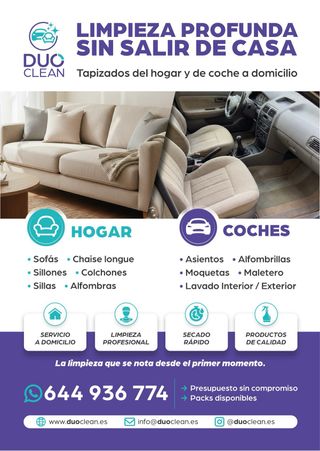 Limpieza de Tapizados del hogar y coches