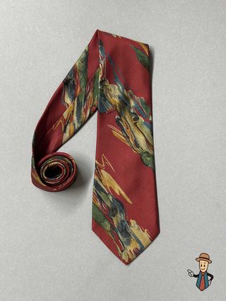 Corbata Atwardson Seda Vintage Multicolor