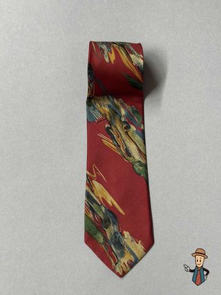 Corbata Atwardson Seda Vintage Multicolor